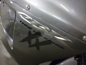 Honda CBR original relief kuipsticker zilver